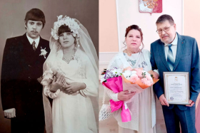 Владимир и Людмила Струихиных отметили "золотую" свадьбу