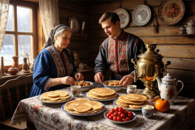 Масленичный календарь: «Тёщины вечерки». Ответный визит тёщи в дом зятя