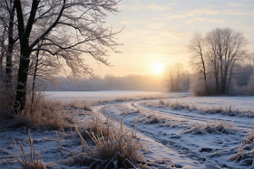 Среднее значение температуры в регионе ночью составило -28 градусов