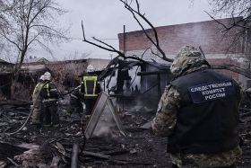 В Шадринске при пожаре во дворе многоквартирных домов погиб человек