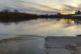 На реках Курганской области наблюдается спад уровня воды