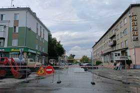 В Шадринске временно закрыт проезд по улице Февральской