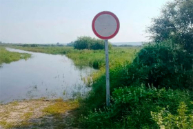 В Шатровском округе ограничено движение на подъезде к Барино