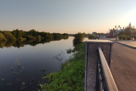 В Шадринске уровень воды в Исети критически высок