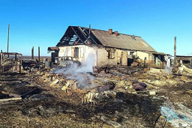 В Далматовском округе ликвидирован крупный пожар